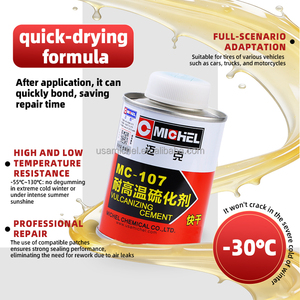 Colla <span class=keywords><strong>Vulcanizzante</strong></span> Universale Michel 250ml per Riparazione Pneumatici di Camion, Auto e Moto, Agente <span class=keywords><strong>Vulcanizzante</strong></span> a Temperatura Ambiente - Product Image 6