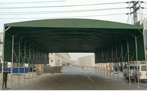 Todos los tamaños Venta caliente Push Pull Canopy Toldo de almacenamiento estructura de acero garaje al por mayor móvil pull push tienda fabricante - Product Image 5