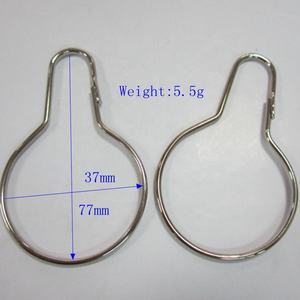 Metal Bahar Yapış Kanca Metal Armut Biçimli Bahar Klip Perde Klip - Product Image 6