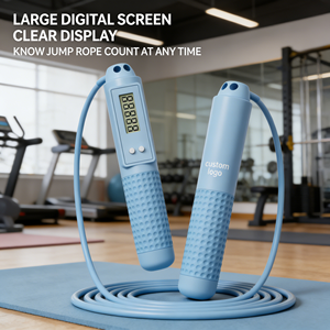 <span class=keywords><strong>Corde</strong></span> à sauter intelligente sans fil 2026 en PC 3M avec compteur intelligent, poignée antidérapante réglable, unisexe, pour fitness professionnel et entraînement de force - Product Image 2