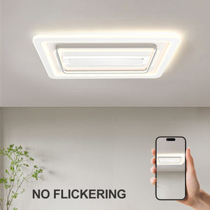 Hot Sale Simple Multi-Function <b>Ceiling</b> Light Living Room Voice Control Smart Bladeless <b>Ceiling</b> <b>Fan</b> with Light - Product Image 5