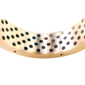 Cojinete de manga de bronce no estándar personalizado buje de grafito con brida sin aceite con tapón de grafito - Product Image 4