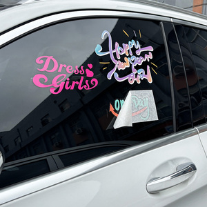 UV kháng xe dán cửa sổ tùy chỉnh Vinyl Sticker Bumper chữ đề can quảng cáo logo xe cửa sổ dán đề can - Product Image 2