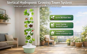 Système de tour hydroponique verticale à 11 étages pour la culture en <span class=keywords><strong>intérieur</strong></span> et en serre - Product Image 5