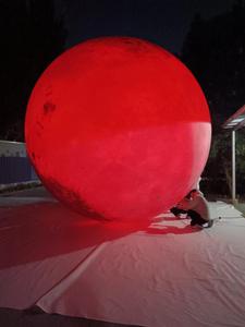 Globo inflable LED personalizado de TianYi Tech, globo 3D inflable con forma de luna para publicidad nocturna, promoción de inauguración - Product Image 2