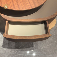 Bureau d'étude de style italien moderne, simple, avec revêtement en cuir, pour la maison, le bureau, la chambre à coucher