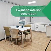 Maison conteneur préfabriquée extensible, design moderne, villa mobile écologique avec une durée de vie de 20 à 30 ans, luxe