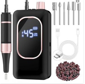 Machine à <span class=keywords><strong>ongles</strong></span> électrique de bureau haute vitesse 45000 tr/min, lime à <span class=keywords><strong>ongles</strong></span> électrique, équipement de manucure, pédicure et nail art pour salon - Product Image 5