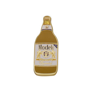 Design personnalisé d'épingles en métal émaillé pour bière Fabricant d'épingles d'insigne de lettre en alliage de zinc avec logo alimentaire personnalisé - Product Image 6