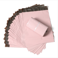 Sacs de courrier roses Emballage de vêtements recyclés avec logo personnalisé Sac d'expédition en poly