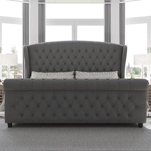 Бархатный каркас кровати - Product Image 3