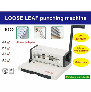 Nanbo H300 Poinçonneuse manuelle pour papier de bureau <span class=keywords><strong>Perforateur</strong></span> à double <span class=keywords><strong>fil</strong></span> pour feuilles mobiles 30 trous - Product Image 3