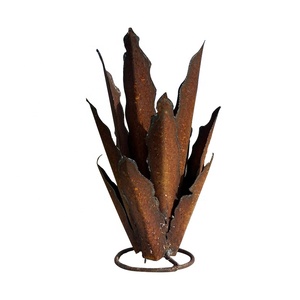 Produce High Quality <strong>Metal</strong> Agave Flowers and Grass Landscape Art Desert <strong>Cactus</strong> <strong>Garden</strong> Decoration Corten Steel <strong>Sculptures</strong> - Product Image 1