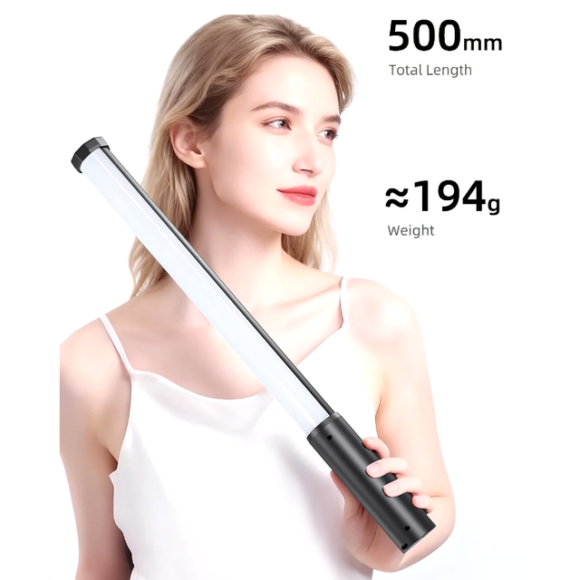 Newest for P300 RGB 2500-9000K Rechargeable LED Light Stick with Remote Control High CRI 95+ Fill Lighting for Vlogging