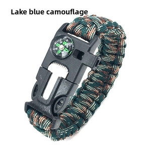 Bracelet de survie multifonctionnel 5-en-1 pour l'aventure en plein air et le <span class=keywords><strong>camping</strong></span>, cordon de poignet à sept brins, vente en gros, corde à main d'usine - Product Image 3