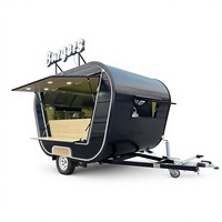 Chariot alimentaire en alliage d'aluminium durable, grande capacité de rangement, 2 roues, mobile, pour restauration rapide en extérieur, couleur personnalisable, modèle 1 - Vente chaude