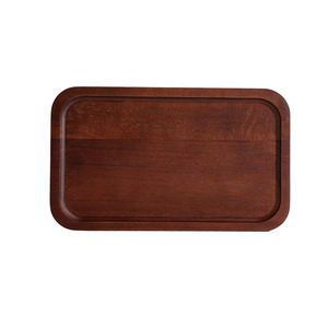 Bandeja Rectangular de Madera Maciza Estilo Japonés para Servir Té y Café, Uso Doméstico, Hotel, Comedor - Product Image 3