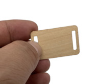 Kartu Bisnis NFC kayu cetak kustom ramah lingkungan kartu kayu RFID untuk kontrol akses bambu T5577 kartu kunci hotel Copyable