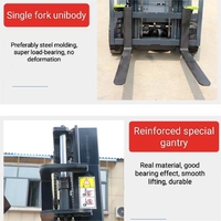 Chariot élévateur électrique compact de 500 kg pour entrepôt et atelier de petite taille