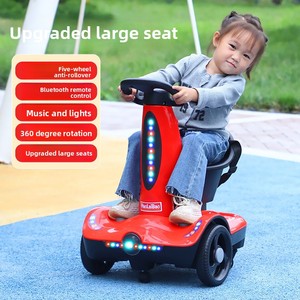 Nuevo Scooter Eléctrico de Equilibrio para <span class=keywords><strong>Niños</strong></span>, Juguete de Interior con Control Remoto, Carro RC de Plástico con Giro y Derrape, Cuatro Ruedas y Asiento - Product Image 3