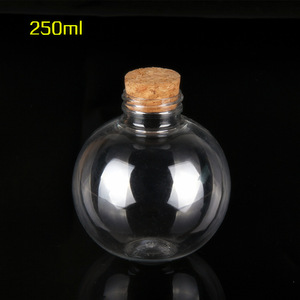 <span class=keywords><strong>Boule</strong></span> d'ampoule Bouteille en <span class=keywords><strong>plastique</strong></span> transparente avec bouchons en liège pour les décorations de Noël Utilisation suspendue pour les sodas et les boissons énergisantes - Product Image 4
