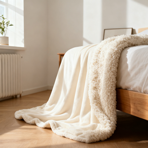 Tùy Chỉnh Bán Buôn Lông Cừu Chăn Cao Cấp Sang Trọng Flannel Vua Kích Thước Mùa Đông Giường Chăn Cho Khách Sạn Nhà - Product Image 6