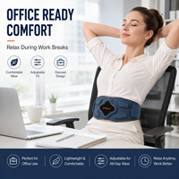 Ceinture de massage intelligente rechargeable, réglable et sans fil pour la taille, idéale pour la maison, le bureau et la salle de sport