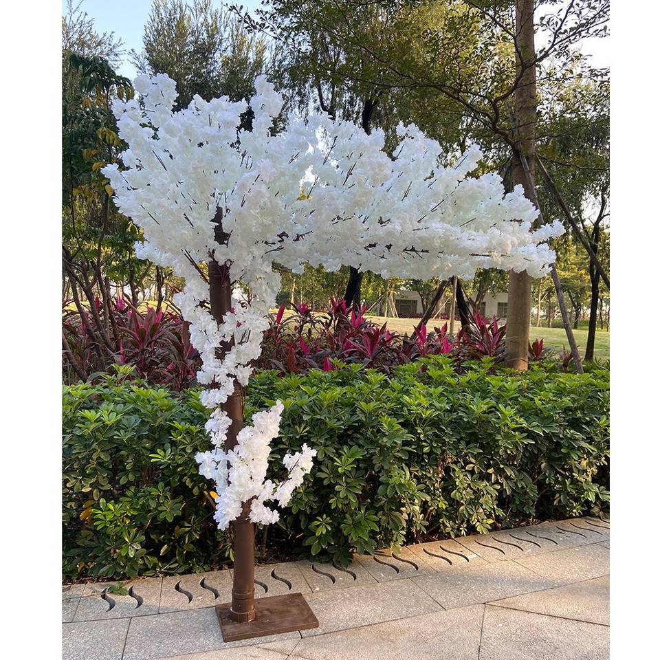 6 ft Artificial Cherry Blossom Tree Round Base for Shop Window Display ...