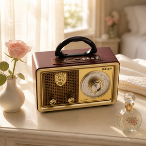 Radio Portátil Retro OEM de Fábrica con Certificación CE, Recargable, AM FM, Onda Corta, Alimentación USB, Plástico ABS, Paquete Personalizado, Venta al Por Mayor - Product Image 4