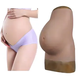 Kéo Nữ Hoàng Silicone Thực Tế Nhân Tạo Bụng Uốn Cong Mang Thai Da Thật Hoàn Hảo Cosplay Bánh Ladyboy Sissy Người Đàn Ông