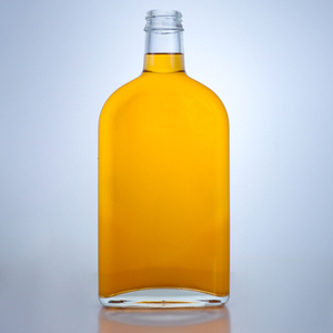 Botella de Licor de Vidrio Plana de 750ml al por Mayor, Botella Vacía para Whisky, Ron, Tequila y Licores, Base Pesada, Tapa de Rosca, Logotipo Personalizado - Product Image 1