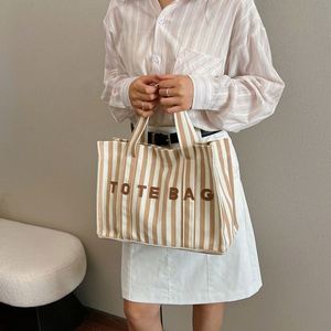 <b>Large</b> Capacity Shopping Tote <b>Bags</b> for Women Girls <b>Canvas</b> Messenger Shoulder <b>Bag</b> Beach Daily Use Handle Handbag - Product Image 5