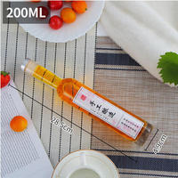 Haute qualité promotionnel haut Tube Long cou Transparent 200ml bouteille de vin en verre Mini bouteille d'alcool verre