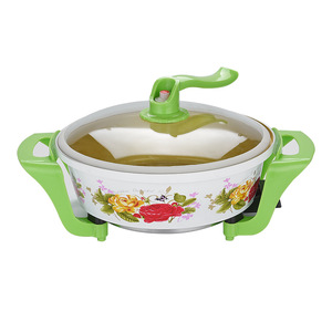 Poêle électrique en pierre Maifan 34 cm 36 cm avec couvercle en verre trempé pour la cuisine à domicile - Product Image 4