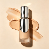 Fond de Teint Liquide Raffermissant à l'Essence de Satin Marque Blanche Anti-Âge Hydratant Longue Tenue Couvrance Totale Maquillage Végétalien Base OEM