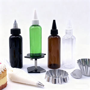 Botella de Plástico BAKA de 100 ml con Tapa de Rosca, Pegamento Negro de PE, Punta Larga y Puntiaguda para Serigrafía - Product Image 2