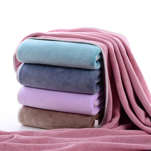 Serviette de bain Kim Ryan 70x140cm en microfibre douce, absorbante, séchage rapide, grande taille pour adulte, rose, vert, bleu, violet, marron - Product Image 4