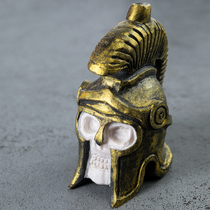 Casque de Chevalier Romain en Résine, Crâne, Ocarina Aztec Authentique, Jouet d'effaroucheur pour Fête d'Halloween Horreur - Product Image 6