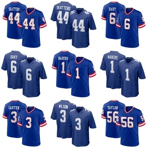 Camiseta de Fútbol Americano al por Mayor con Bordado de los New <span class=keywords><strong>York</strong></span> Giants, Jaxson Dart, 44 Cam Skattebo, 1 Malik Nabers, Uniforme de Fútbol Americano para Hombre - Product Image 1