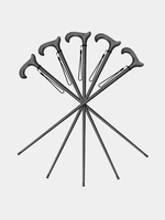 Bâton de randonnée ultra-léger en fibre de carbone moderne, antidérapant, anti-chute, durable, multifonctionnel, pour personnes âgées, capacité de charge de 250 lb