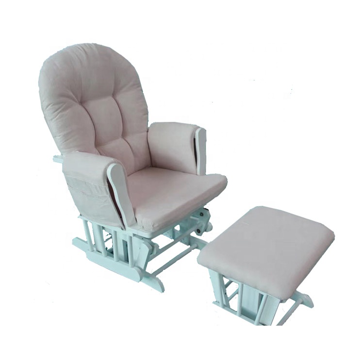 Pabrik Langsung dengan Harga Murah Tahan Lama Modern Custom Glider Kursi Ottoman Kursi dan Ottoman Set Kursi Ottoman