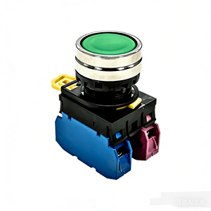 Bouton poussoir plat à montage sur panneau série YW YW1B-M1E02W - Product Image 3