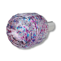Flacon de parfum avec logo personnalisé 50cl Flacon vaporisateur en verre ambré violet Flacon de parfum en forme de cœur