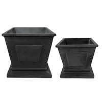 WOODZI OEM Jardinières d'extérieur en ciment légères et durables, finition texturée pour la maison, l'hôtel, couleur personnalisée