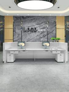 Clinique pharmacie restaurant salon beauté comptoir réception marbre conception bois caisse réception - Product Image 3