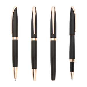 Stylo à bille noir mat de luxe 0.7mm largeur d'écriture Logo personnalisé publicité Promotion stylos <span class=keywords><strong>nouvelle</strong></span> <span class=keywords><strong>Collection</strong></span> de luxe - Product Image 1
