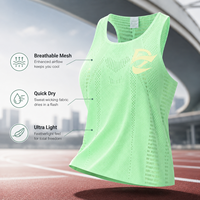 Débardeur de course léger imprimé dos nageur, respirant, séchage rapide, évacuation de l'humidité, sublimation, 100 % polyester, gilet athlétique