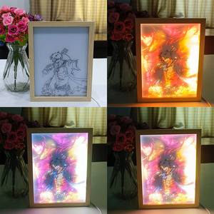Lampada con Cornice Portafoto Personalizzata con Design Anime, Alimentata via USB, 3 Colori, Luce Notturna, Regalo per Appassionati di Anime, Decorazione per Soggiorno e Casa - Product Image 6