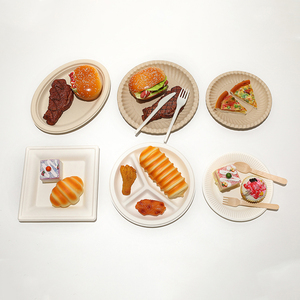Bandeja desechable Biodegradable para alimentos, bandeja para comida con tapa, para extraer caña de azúcar, 100% - Product Image 6