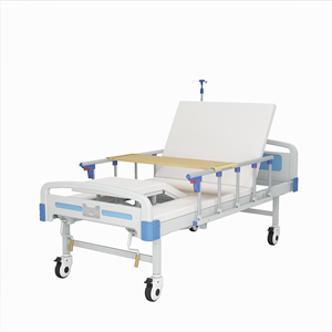 Многофункциональная медицинская кровать ToWell с ручным приводом, средней изгибы, из холоднокатаной стали, на колесах, для домашнего ухода - Product Image 6